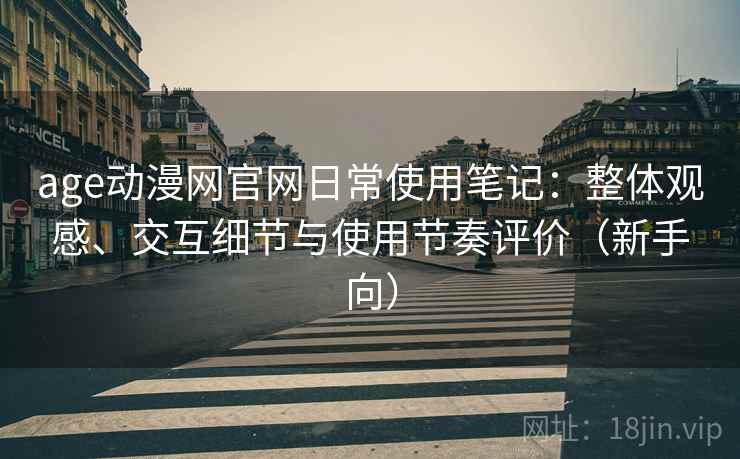 age动漫网官网日常使用笔记：整体观感、交互细节与使用节奏评价（新手向）