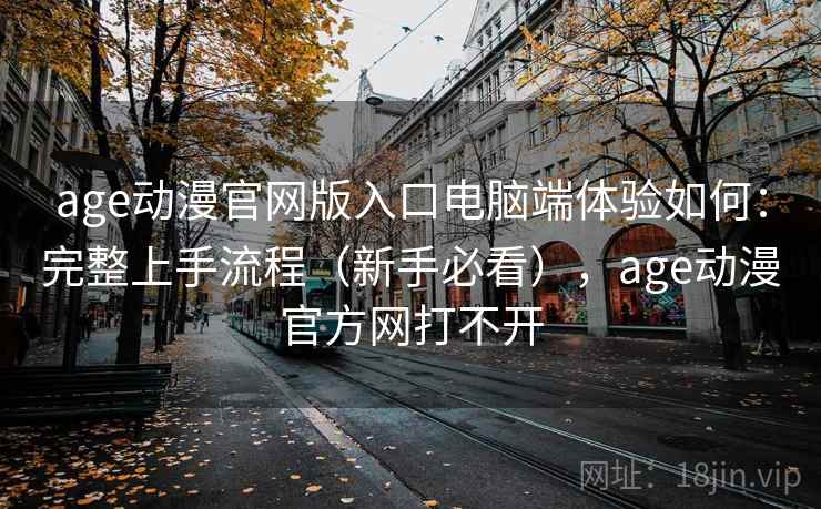 age动漫官网版入口电脑端体验如何：完整上手流程（新手必看），age动漫官方网打不开