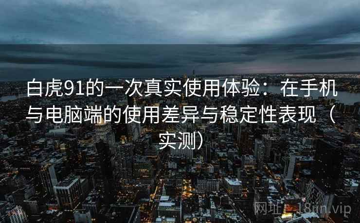 白虎91的一次真实使用体验:在手机与电脑端的使用差异与稳定性表现(实测) 白虎91的一次真实使用体验:在手机与电脑端的使用差异与稳定性表现(实测)