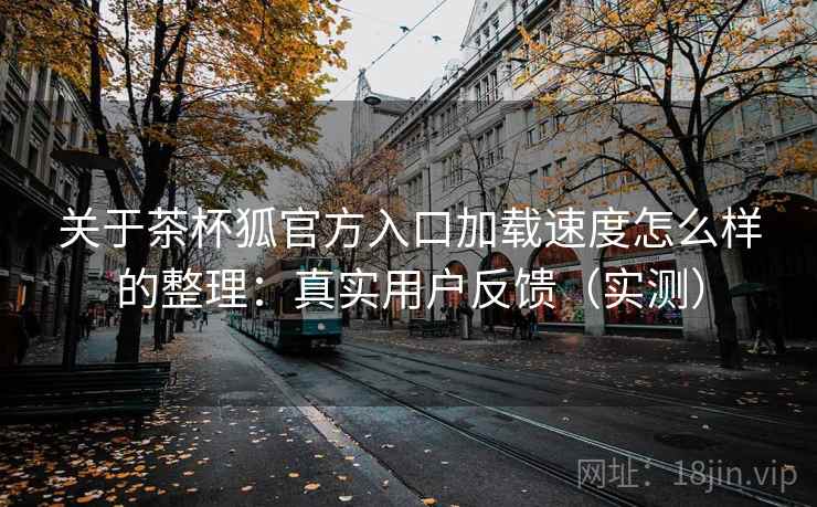 关于茶杯狐官方入口加载速度怎么样的整理：真实用户反馈（实测）